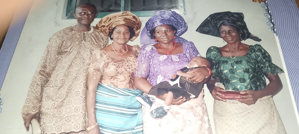 Josephine with family members gathered together